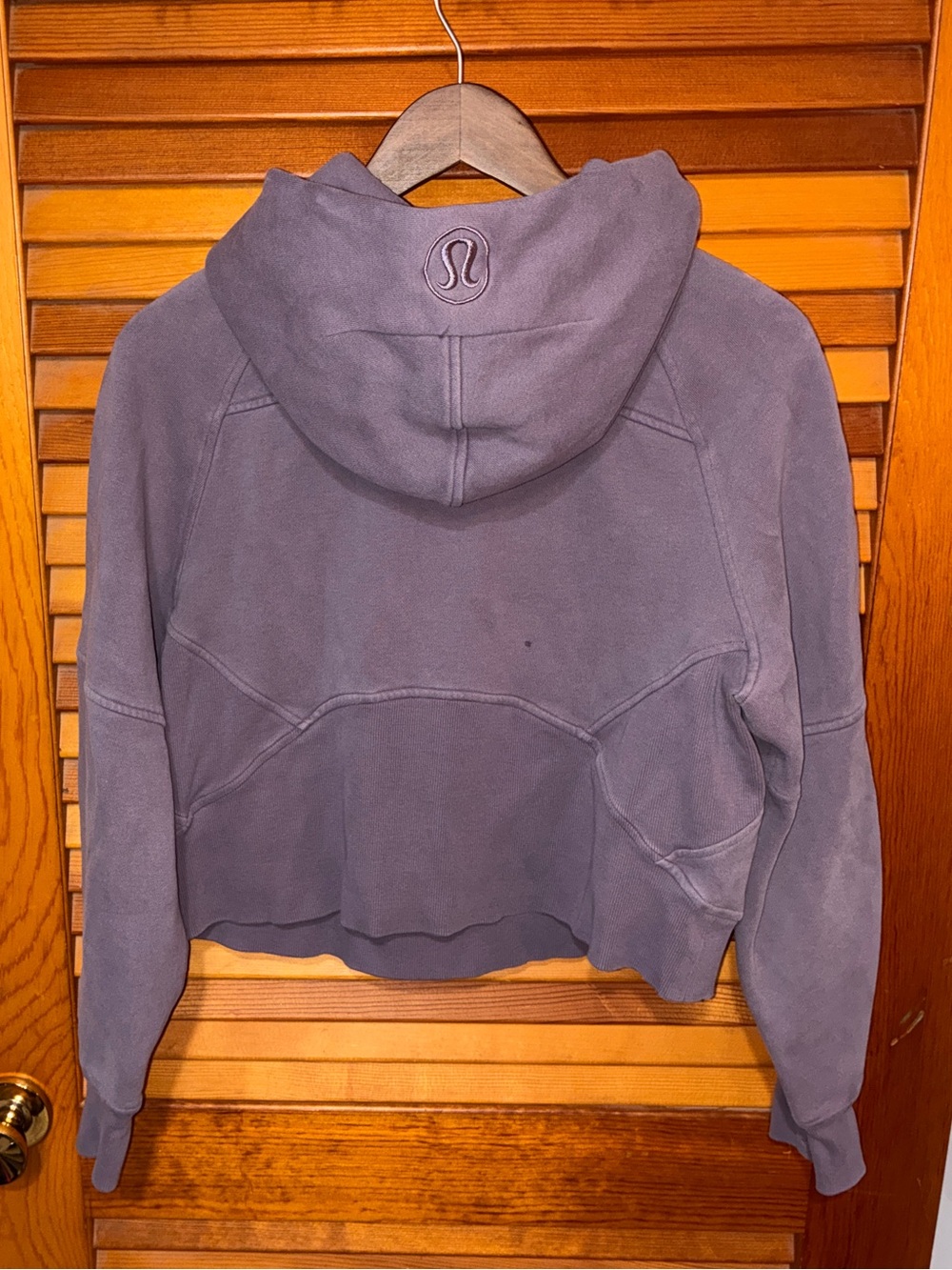 Lululemon Scuba Oversized Half-Zip Hoodie, heathered purple- size xs/s - Picture 3 of 9